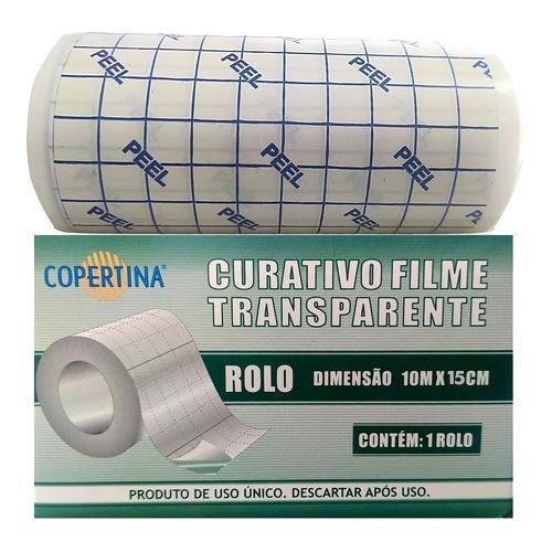 Curativo de Filme em Rolo Transparente 15cm - 1m - Cral