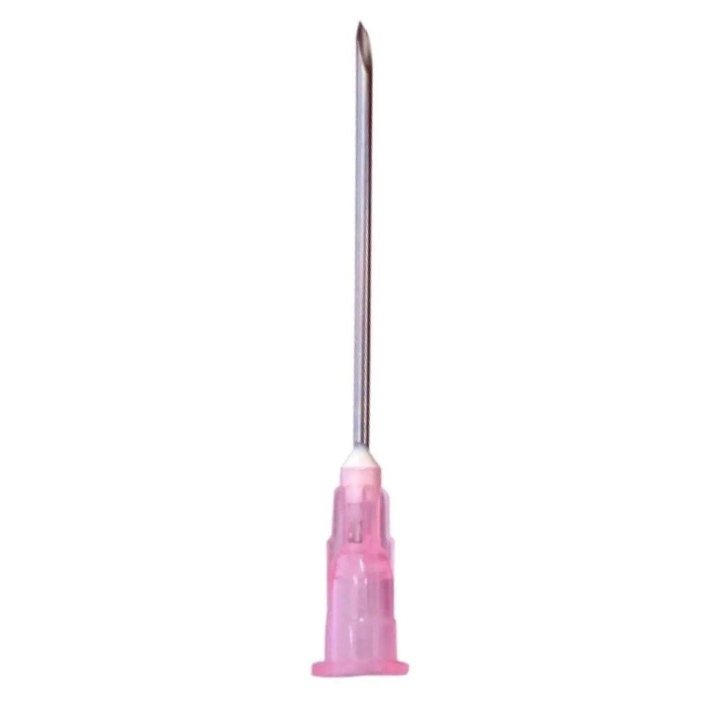 Agulha Descartavel 40x12 ( 18G1 1/2" )Rosa Injex 1un