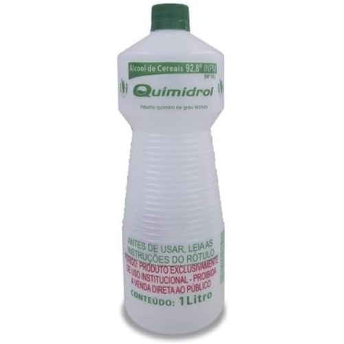 Alcool de Cereais 1000ML 92,80 Quimidrol