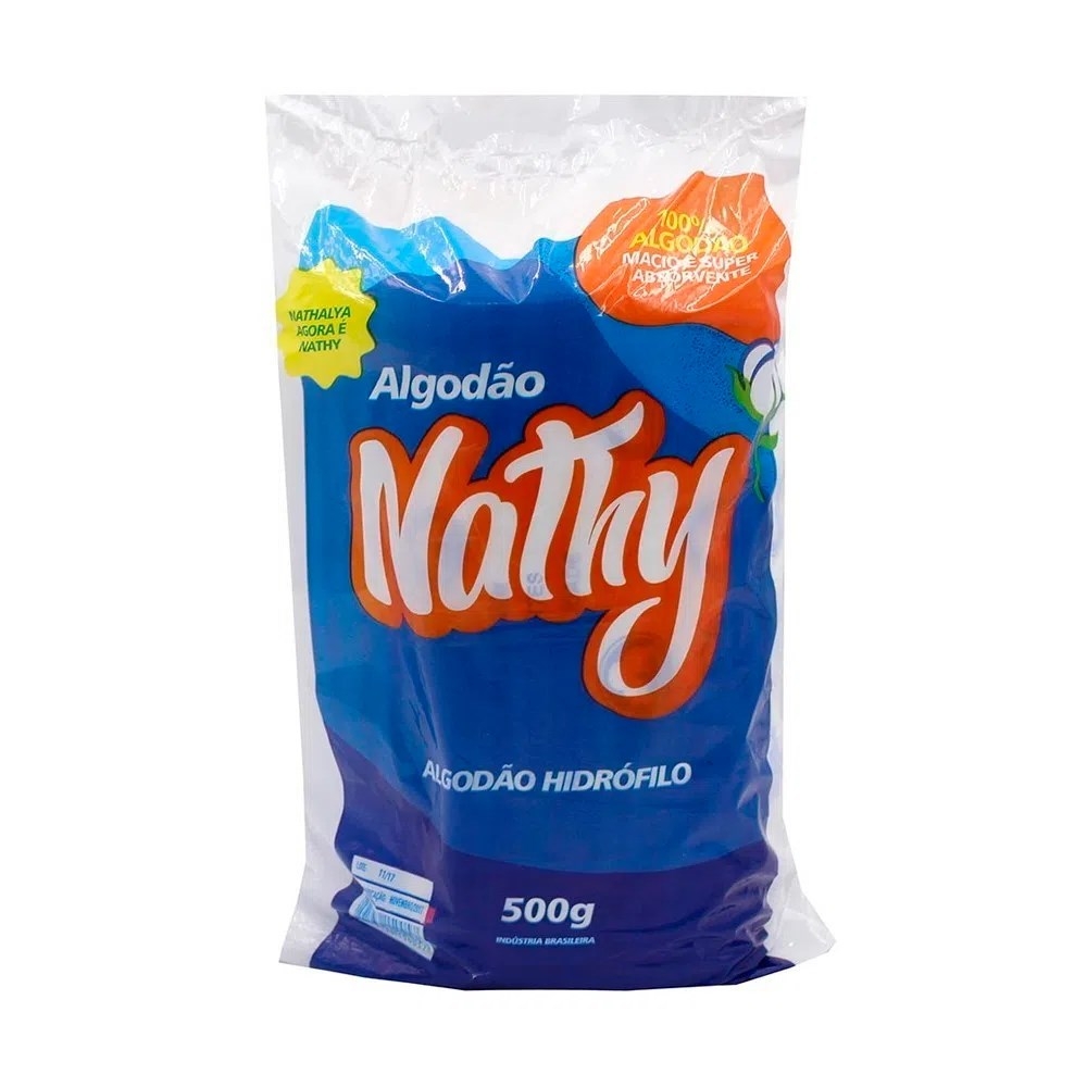 Algodao Hidrofilo Rolo 500g Nathy Plus