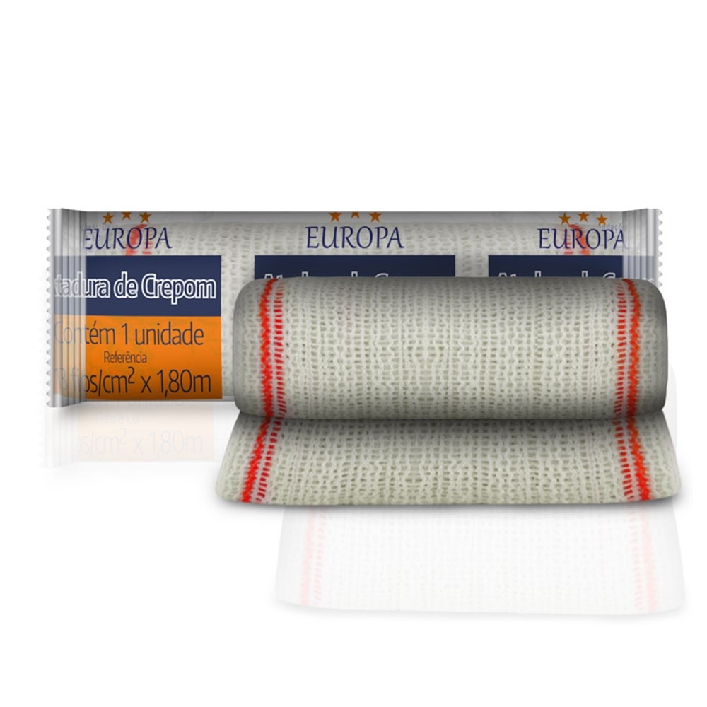 [7898010920158] Atadura Crepom 13 Fios 8cm x 1,8m 1un Europa Polar Fix