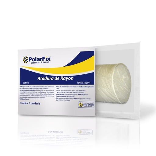 Atadura de Rayon 7,5cm x 5,0m Esteril Polar Fix