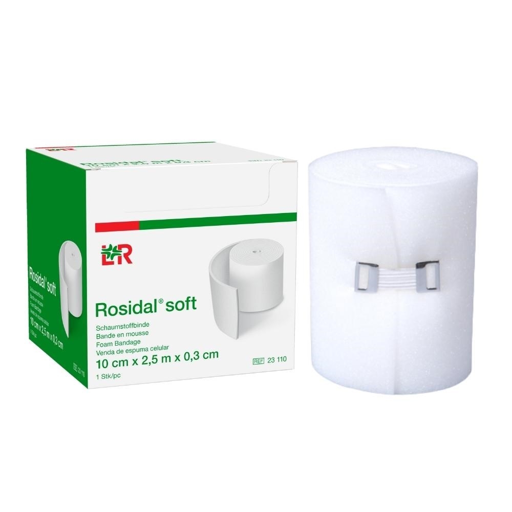 Bandagem de Espuma de Poliuretano Lohmann & Rauscher Rosidal Soft 10CM X 0,3CM X 2,5 M