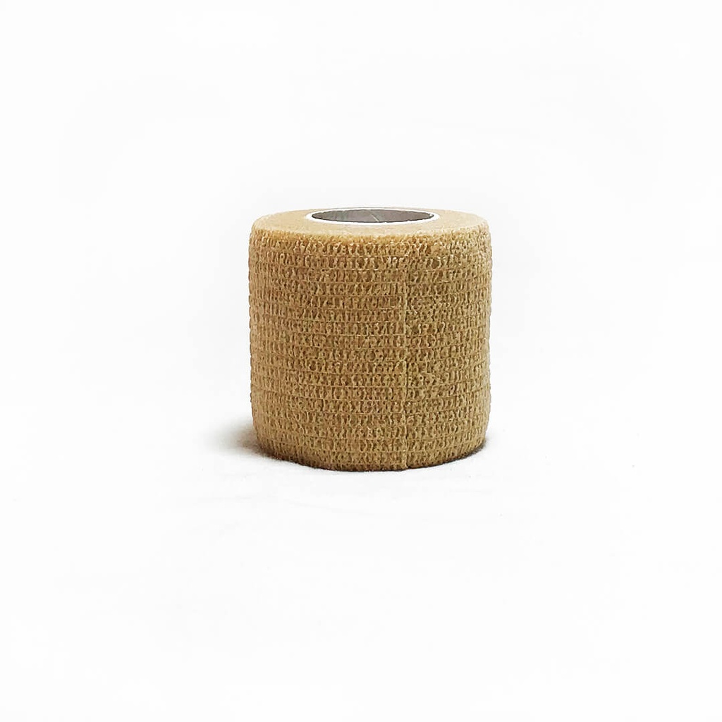 Bandagem Elastica Auto-Aderente Aktive Cohesive Tape 5 CM Beige