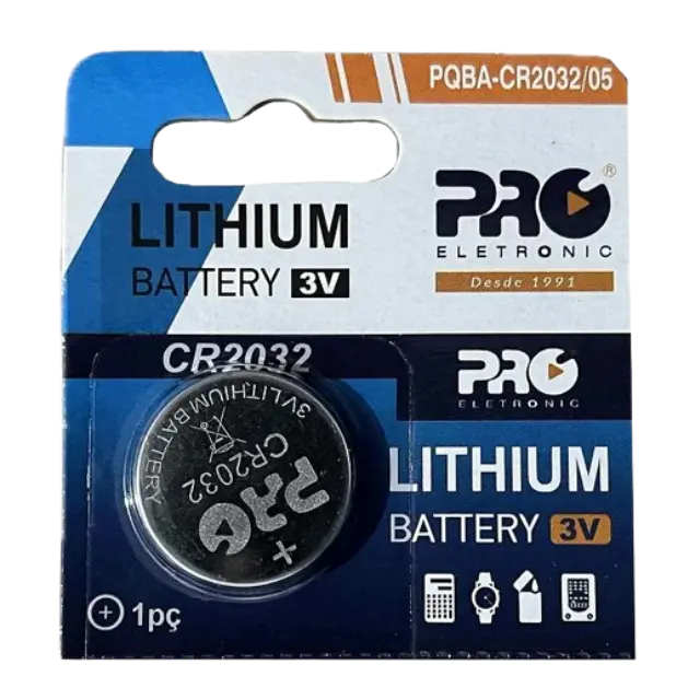 Bateria de Litio CR2032 3V 1un Pro Eletronic