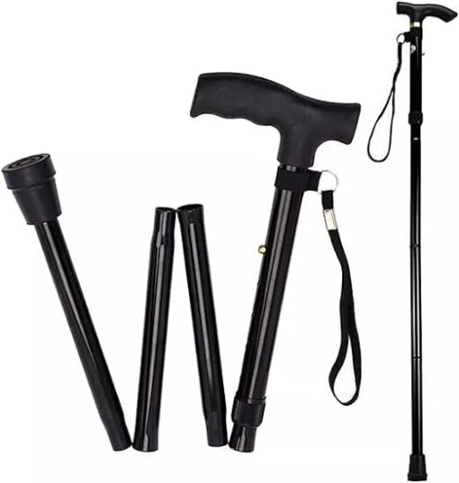 Bengala Tipo T Com Regulagem Dobrável - Supermedy