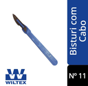 Cabo de Bisturi Descartavel com Lamina 11 Wiltex