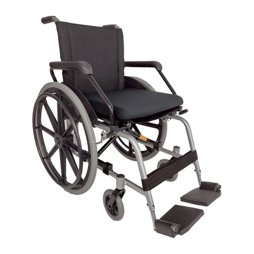 [7908073600703] Cadeira de Rodas Aluminio Taipu J3 Prata Jaguaribe