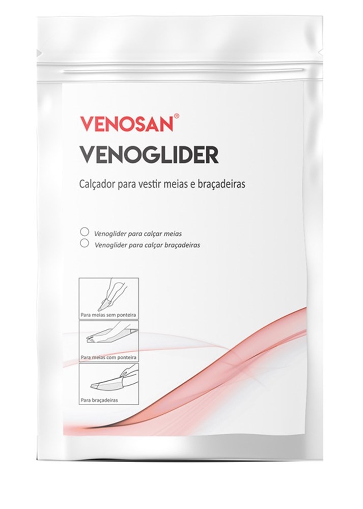 Calçador de Meias de Compressão Venosan Venoglider Tam 38cm Vermelho