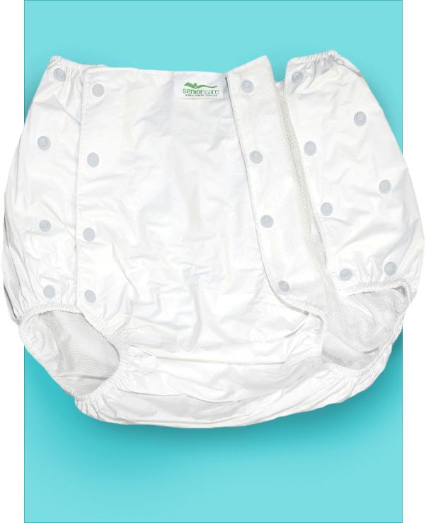 Calça Plastica Standard Com Botao (Branco) Tam P 40/42 - Senior Care