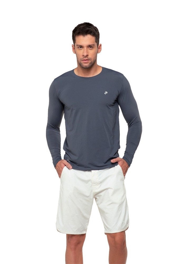 Camisa UV Manga Longa Unissex Cinza XG RR003 Radar UV