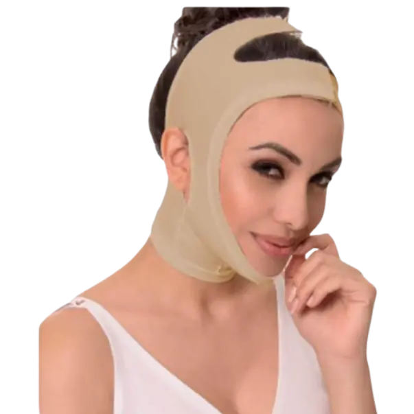 Cinta Facial Pos Cirurgica GG Chocolate 60801 New Form