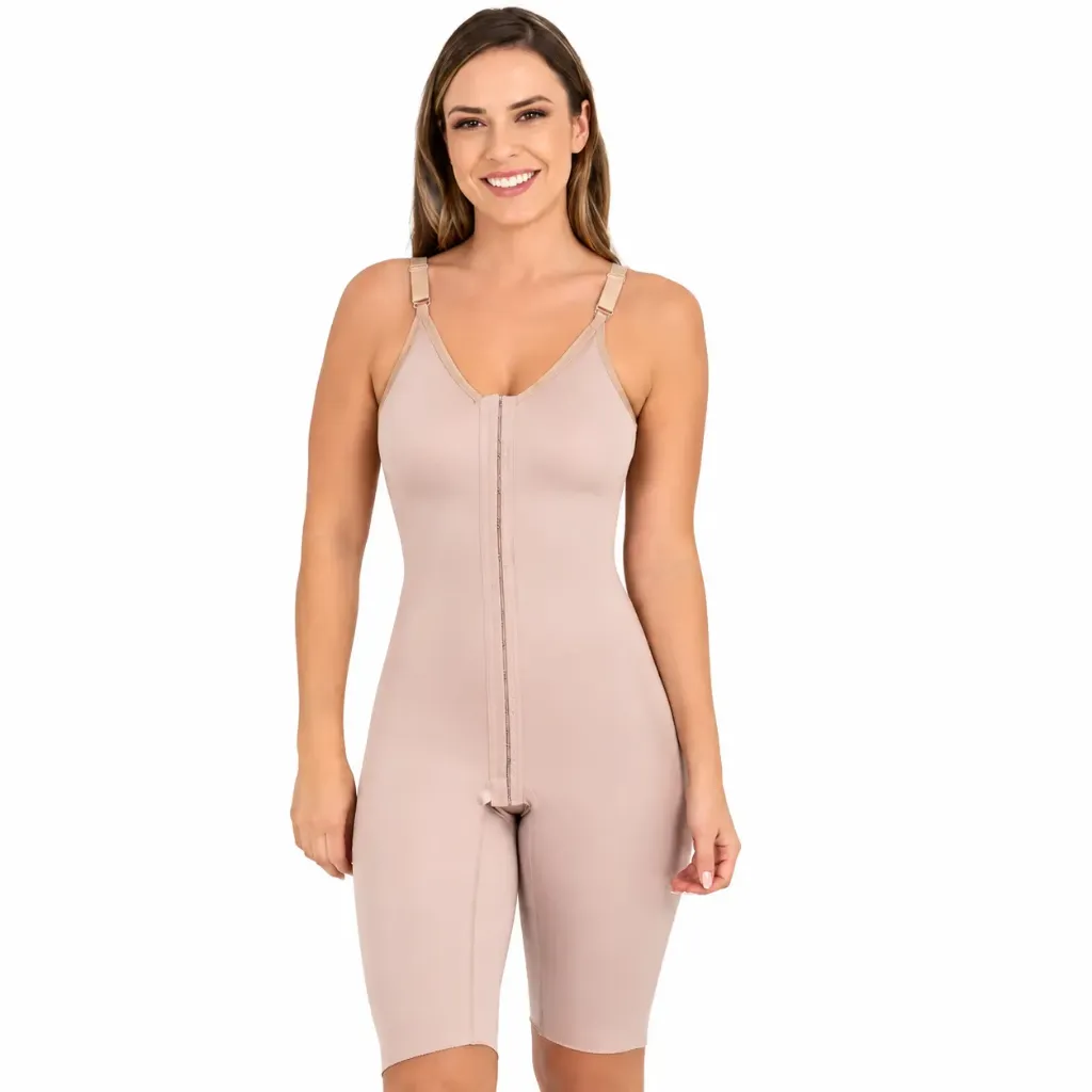 Cinta Modeladora Pos Cirurgica Macaquinho com Pernas 2GG Chocolate 60402 New Form