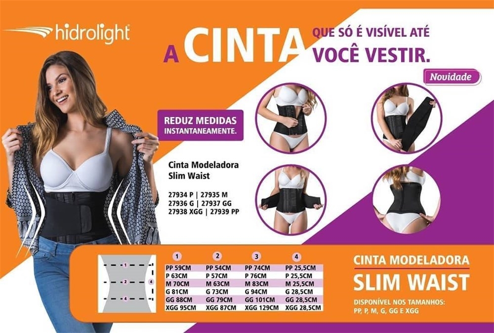 Cinta Modeladora Slim Waist G Hidrolight H77_3