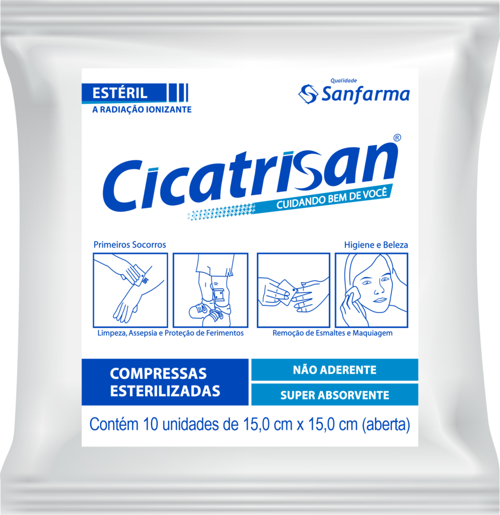 Compressa Gaze Esteril Nao Aderente Cicatrisan 1un
