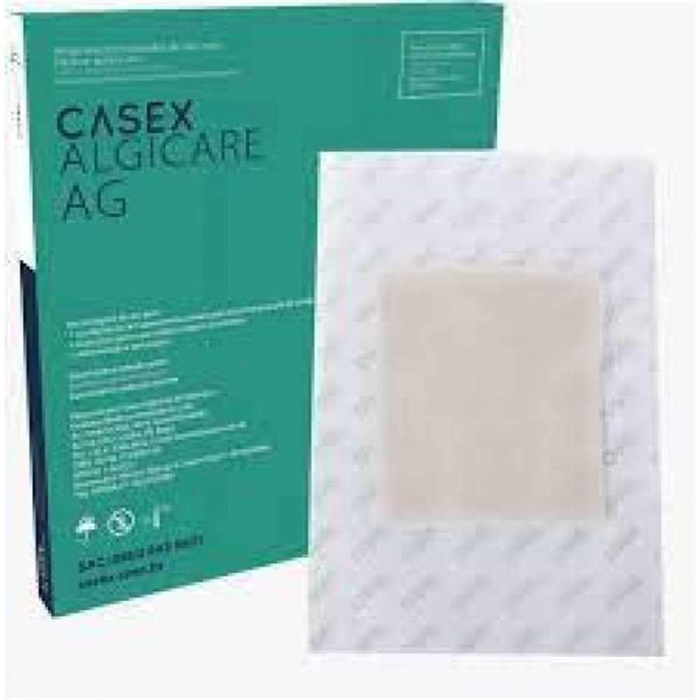 Curativo Alginato de Calcio Com Prata 10,0 x 10,0cm Algicare AG Casex 1un