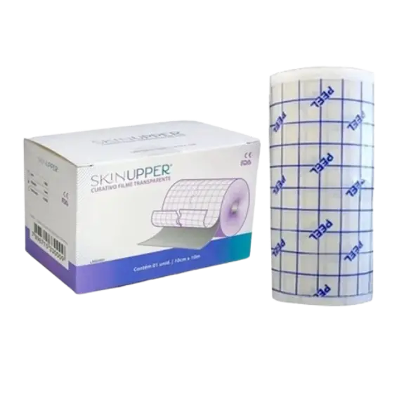 Curativo de Filme em Rolo Transparente 10cm - 1m Skinupper- MT