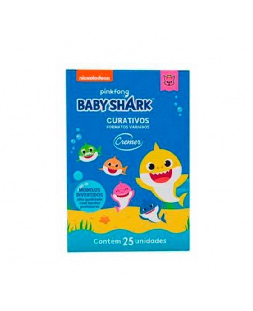 Curativo Infantil Baby Shark com 25un Cremer