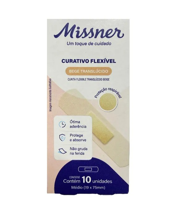 Curativo Missner Bege Translucido C/10un