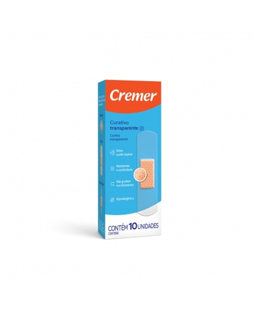 Curativo Transparente com 10un Cremer