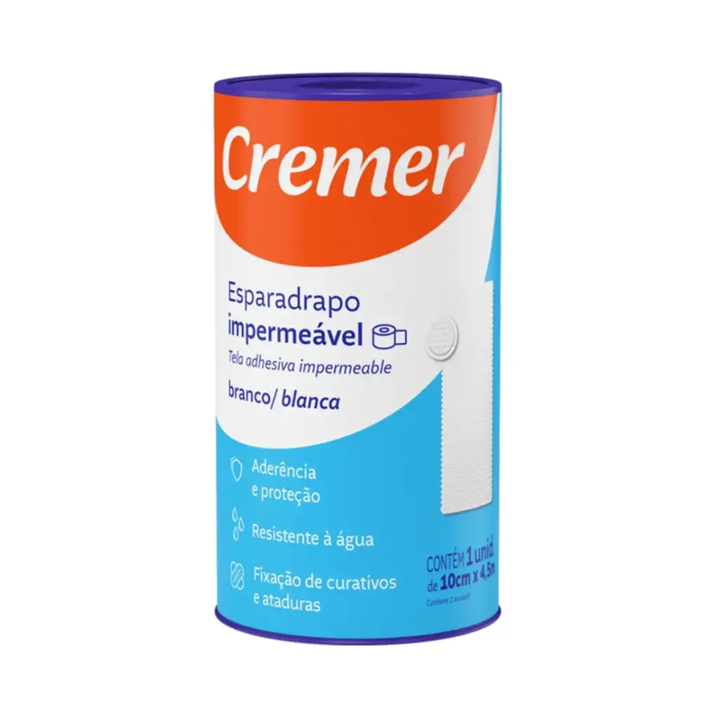 Esparadrapo Impermeavel 10.0CM X 4.5M Cremer