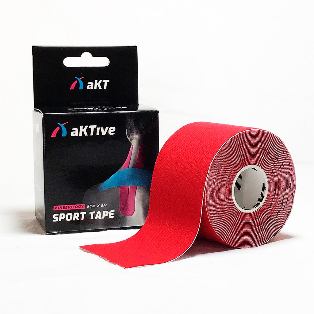 Fita Kinesio Aktive Sport 5 CM X 5 MTS Vermelha