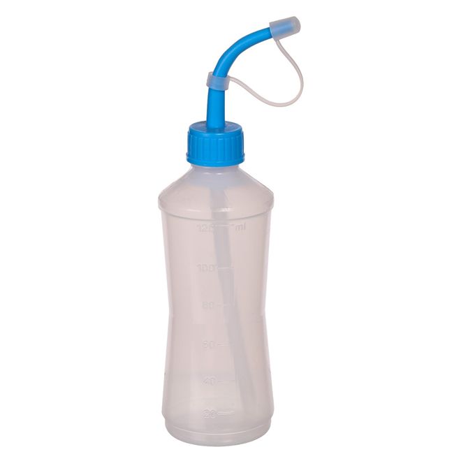 Frasco Almotolia 125mL Bico Curvo Natural J.Prolab