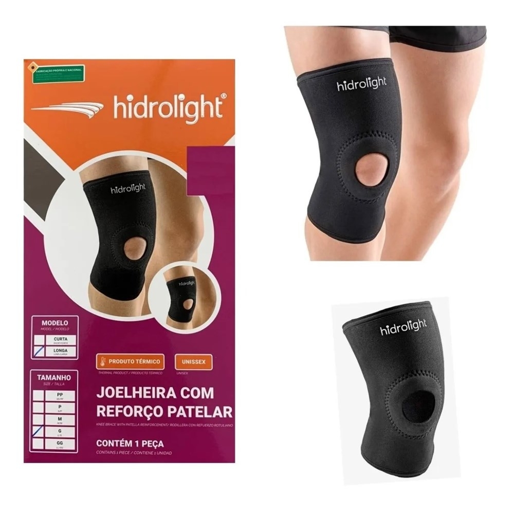 Joelheira com Reforço Patelar Longa M Hidrolight OR41_2