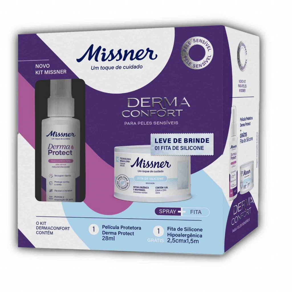 Kit Curativo Barreira 28 Ml Spray Gratis 1 Fita Silicone 25mm X1,5mts Missner