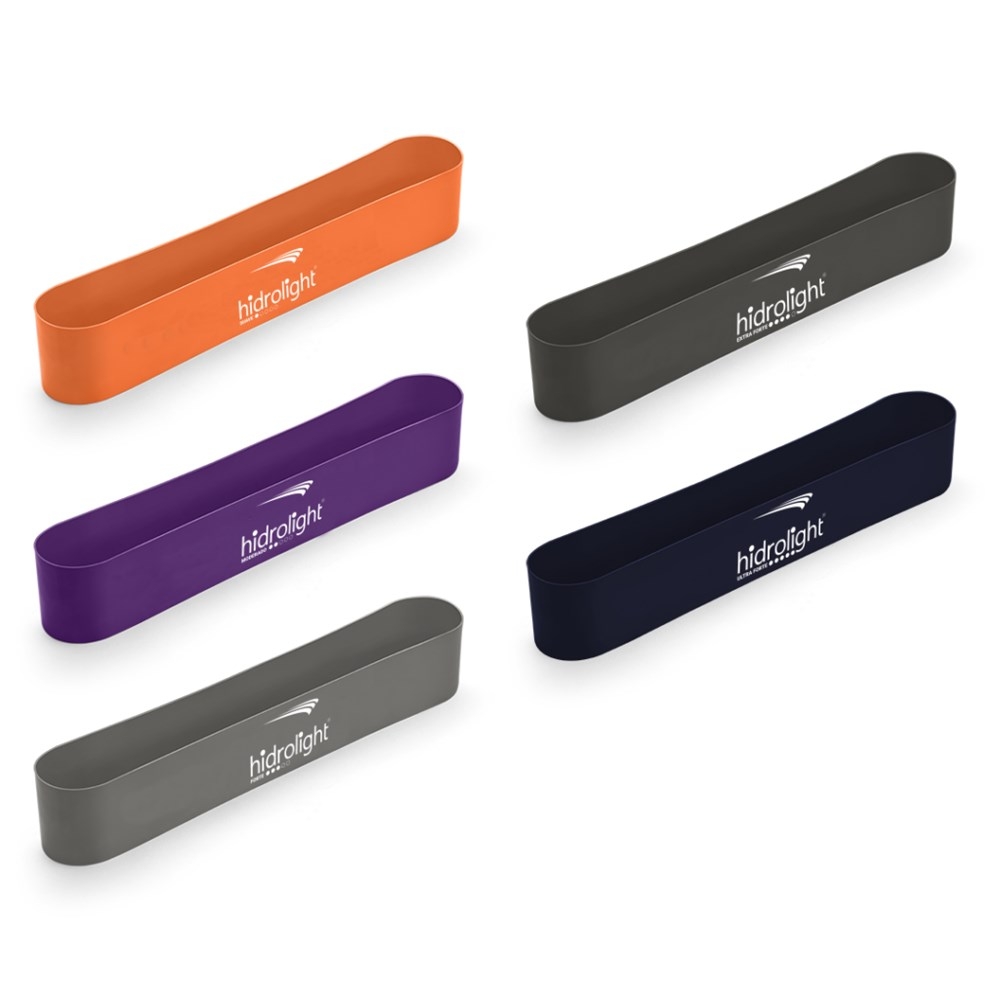Kit Faixa Elastica Mini Band 5 Peças Hidrolight FL72