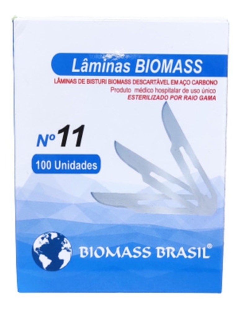 Lamina de Bisturi N.11 CX C/100un Biomass