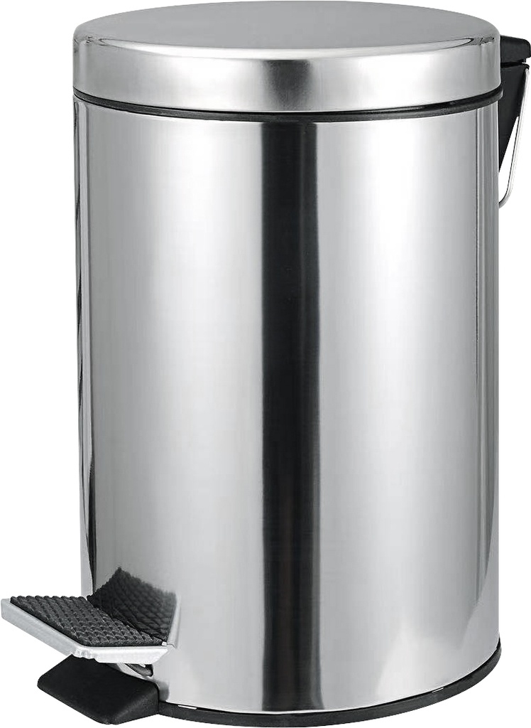 Lixeira redonda, 3,0 litros, inox, cinza, c/ amortecimento VONDER 6356003001