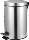 Lixeira redonda, 3,0 litros, inox, cinza, c/ amortecimento VONDER 6356003001