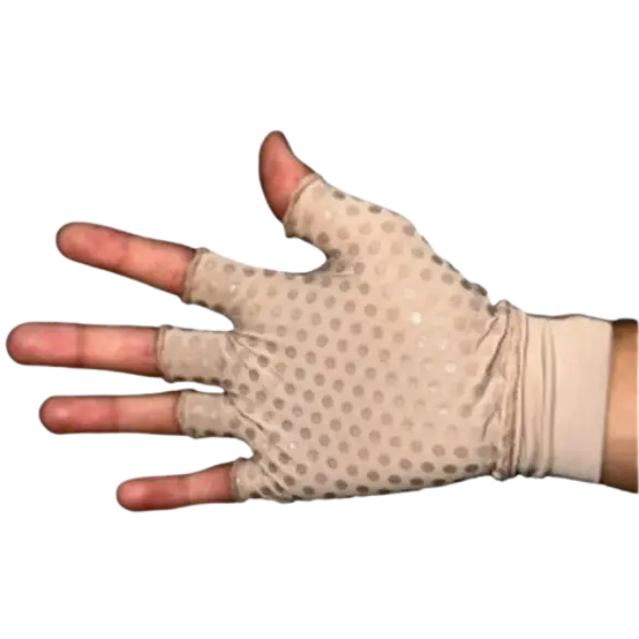 Luva Curta com Antiderrapante e Protecao UV Chocolate GG New Form 81004