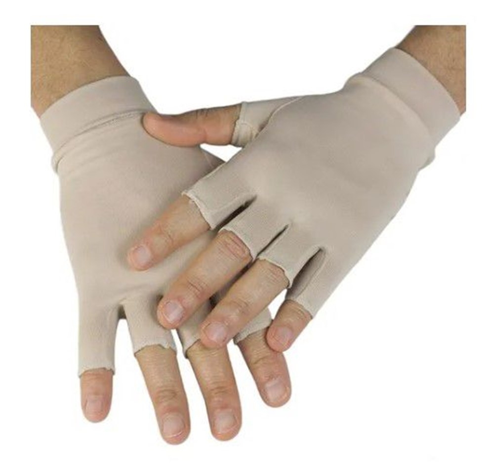 Luva Curta com Protecao UV Chocolate GG New Form 81001