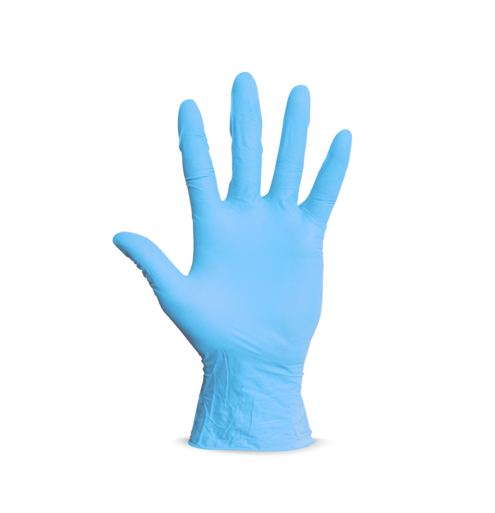 Luva Nitrilica Azul G 8" c/100un Vabene