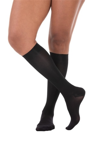 Meias de Compressão Venosan 6000 Panturrilha 3/4 20-30 Pe Fechado P Preto