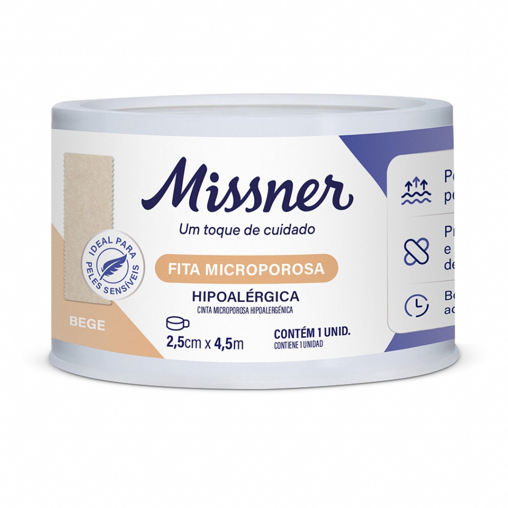 Micropore Bege 2.5CM X 4,5M Missner