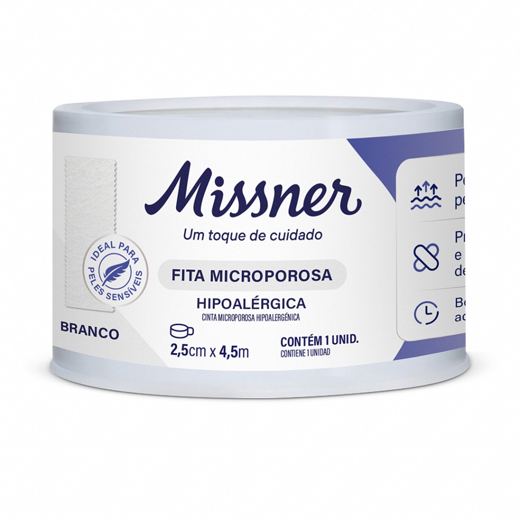 Micropore Branco 2.5CM X 4,5M Missner