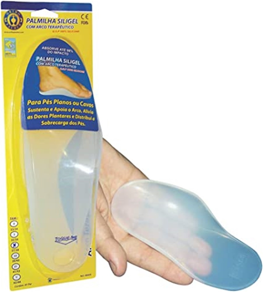 Palmilha Siligel c/ Arco Terapeutico Infantil 31/32 Ortho Pahuer 8000I