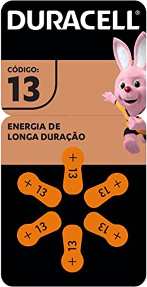 Pilha Auditiva 13 C/ 6 Duracell