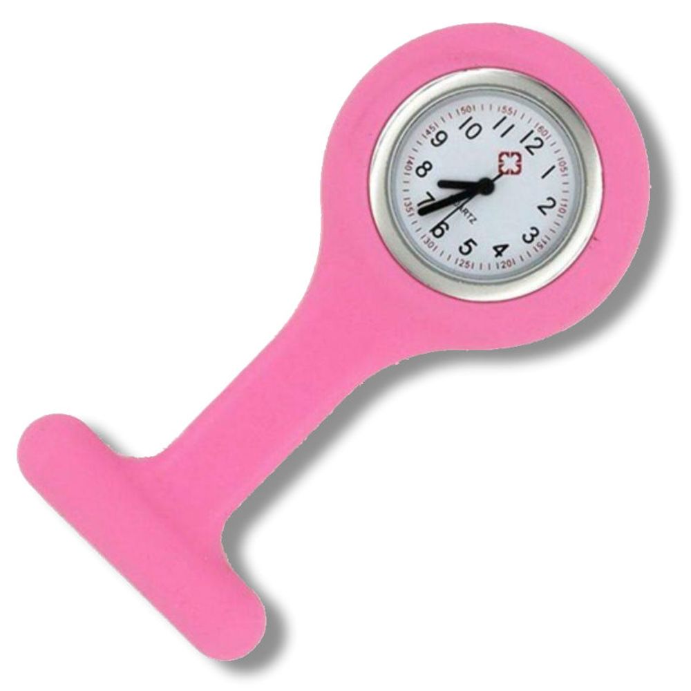 [320R] Relogio de Lapela Rosa Supermedy