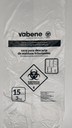Saco P/ Descarte de Residuos Infectantes 15L (3Kg) c/100un Vabene