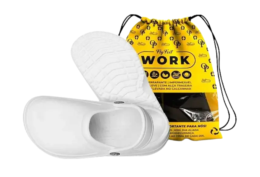 Sandalia Ortopedica Fly Feet Work Branca - TAM.43 Ortho Pahuer AC3550