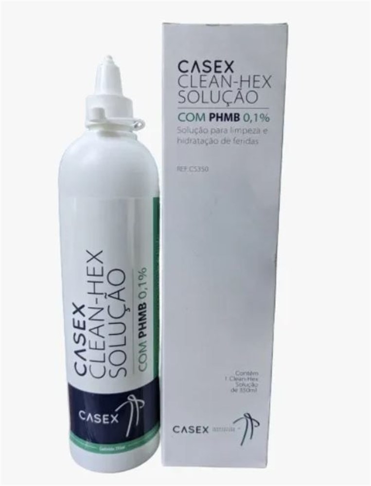 Soluçao de Limpeza 350ml c/ polihexanina PHMB Casex CS350