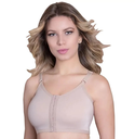 Sutia Pos Cirurgico Mamoplastia Sem Costura Fecho Frontal 3GG Chocolate 60124 New Form