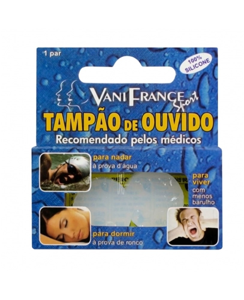 [7898183731056] Tampao Protetor de Ouvido Adulto Silicone Par Vani France