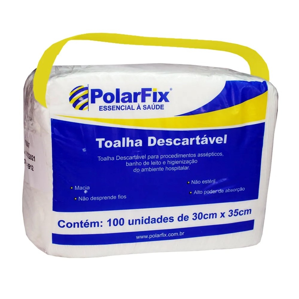 [7898010929410] Toalhas Descartaveis 30x35cm C/100un Polar Fix