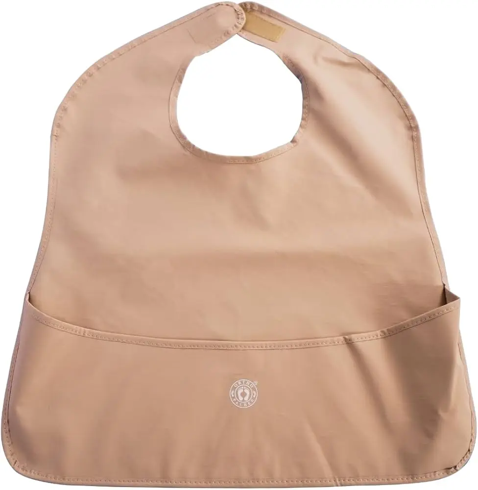 [7899947322886] Babador Impermeavel p/ Adultos M (52x42cm) 3524 Bege Ortho Pauher