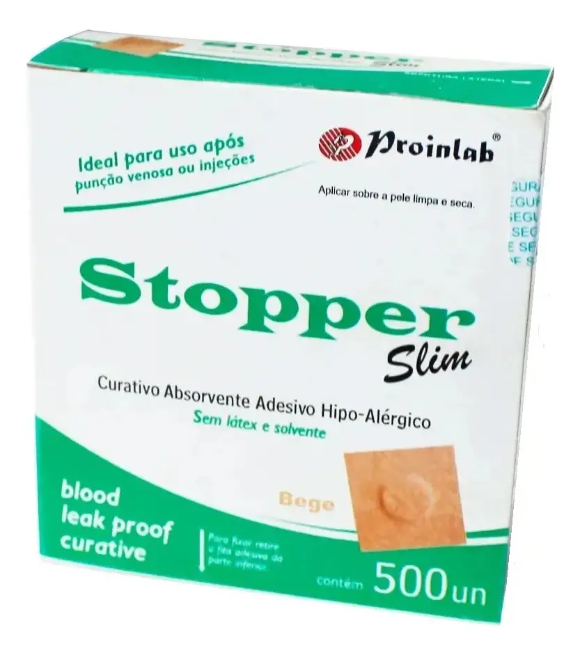 Curativo Blood Stop Slim C/500un Bege Proinlab